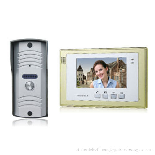7-inch Video Doorphone, Rainproof/Anti-riot 700TVL OutdoorNew